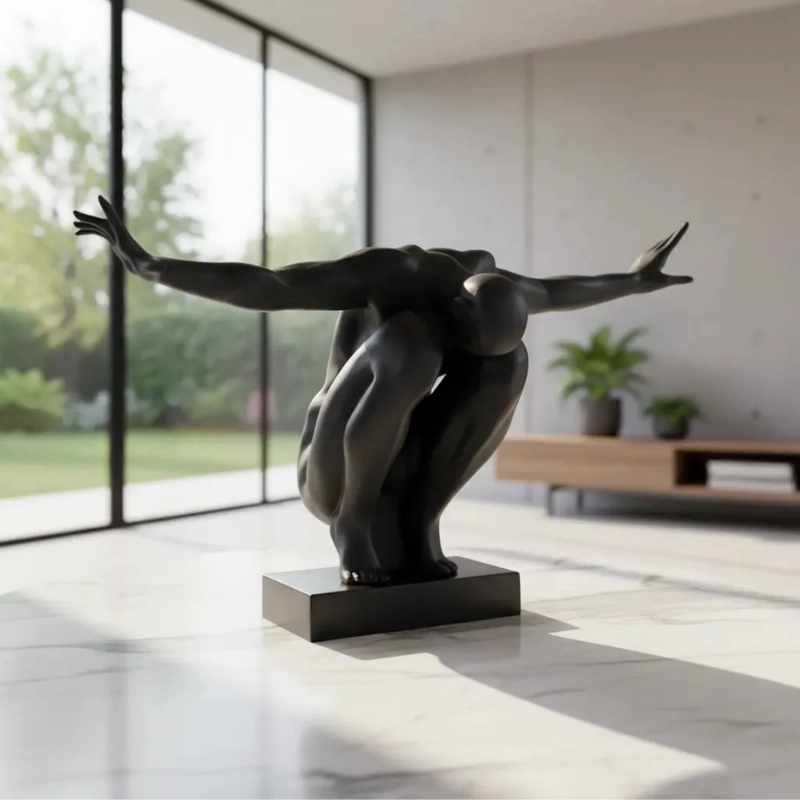 FIGURA DECORATIVA PRINTS PATRO - FIGURA ABSTRACTA DE ATLETA - 2