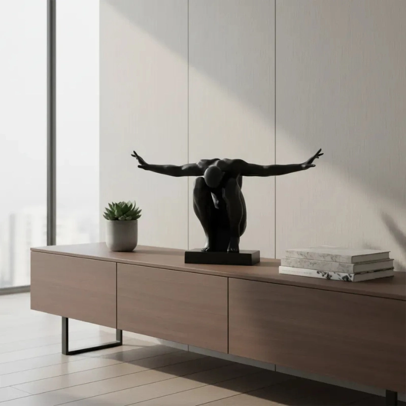 FIGURA DECORATIVA PRINTS PATRO - FIGURA ABSTRACTA DE ATLETA - 3