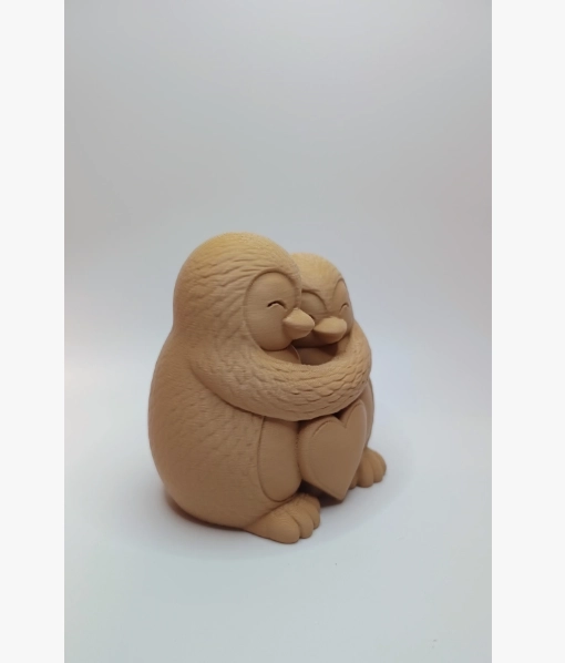 FIGURA DECORATIVA PRINTS PATRO- PAREJA PINGÜINO INVERNALES - 3