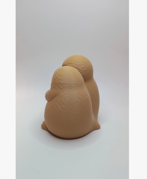 FIGURA DECORATIVA PRINTS PATRO- PAREJA PINGÜINO INVERNALES - 4