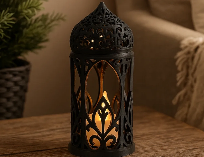 PORTAVELAS LED PRINTS PATRO ESTILO ARABE - 1