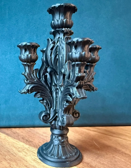 CANDELABRO PRINTS PATRO GOTICO DE 5 VELAS - 2