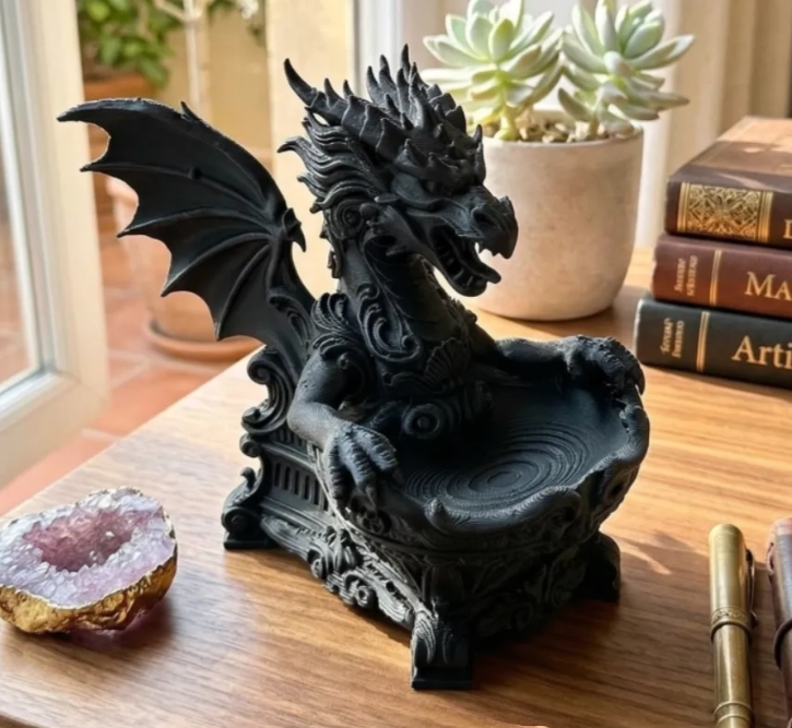 BANDEJA DECORATIVA PRINTS PATRO- DRAGON NEGRO - 1