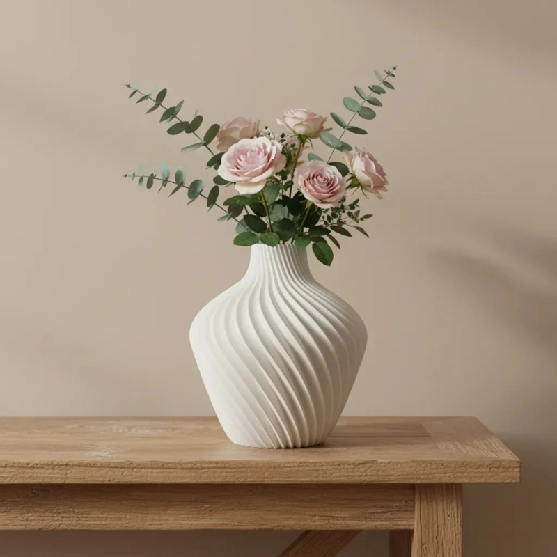 DECORACION ELEGANTE PRINTS PATRO - FLORERO ESTILO BOTANICO - 1