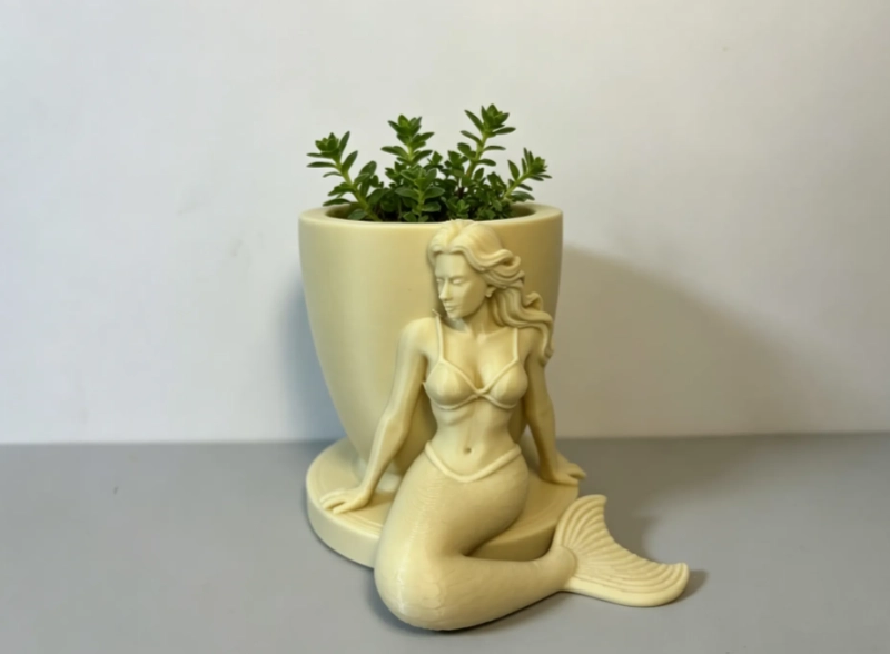 DECORACION HOGAR PRINTS PATRO - MACETA FORMA DE SIRENA - 1
