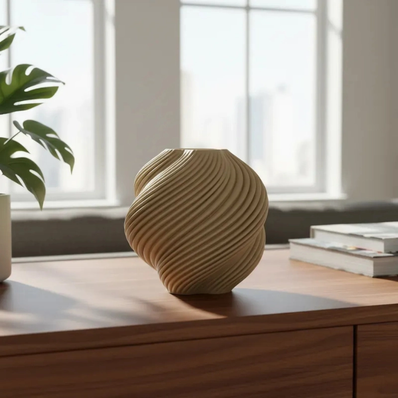 DECORACION ELEGANTE PRINTS PATRO - MINI JARRON MODERNO VORTEX - 3