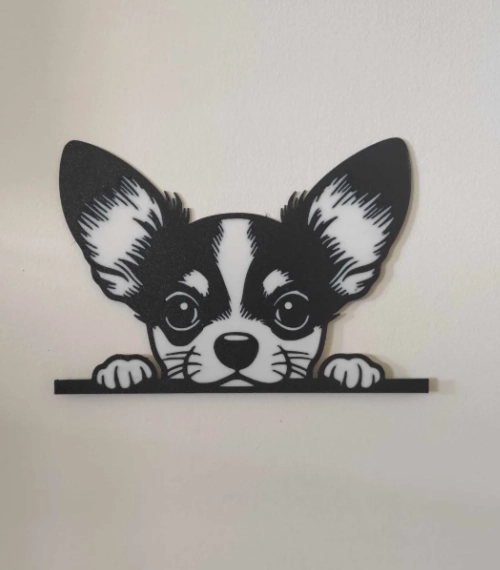 FIGURA DECORATIVA DE PARED PRINTS PATRO- CHIHUAHUA - 2