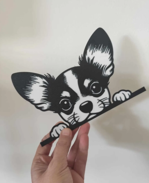 FIGURA DECORATIVA DE PARED PRINTS PATRO- CHIHUAHUA - 3