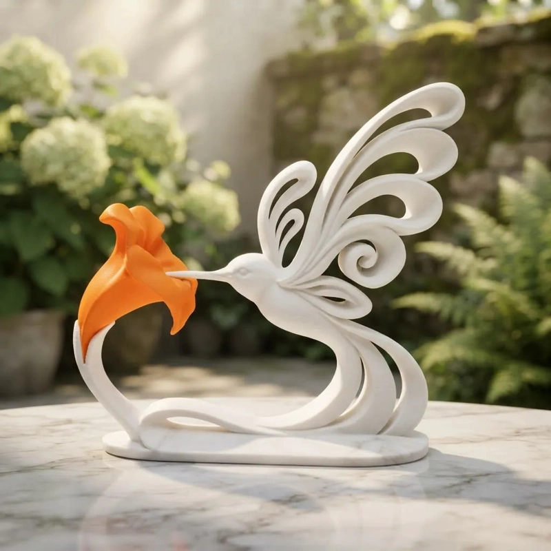Escultura Elegante Prints Patro - Danza del Colibrí - 3