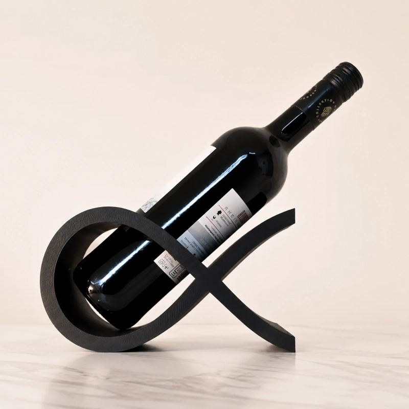SOPORTE PARA BOTELLAS VINO - MODERNO ESPIRAL ELEGANTE - 1