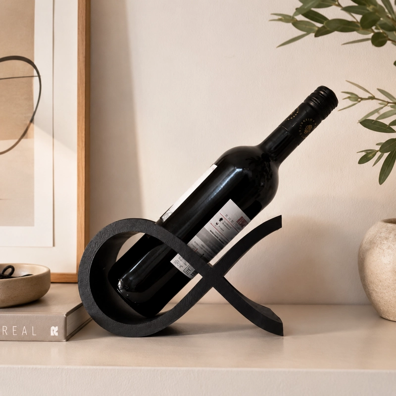 SOPORTE PARA BOTELLAS VINO - MODERNO ESPIRAL ELEGANTE - 3