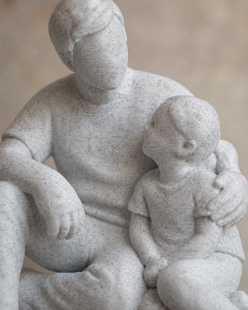 FIGURA PADRE E HIJA - DECORACION HOGAR - 2