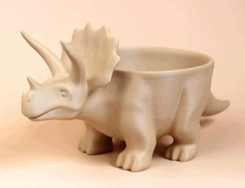 MACETERO DECORATIVO PRINTS PATRO- TRICERATOPS - 2