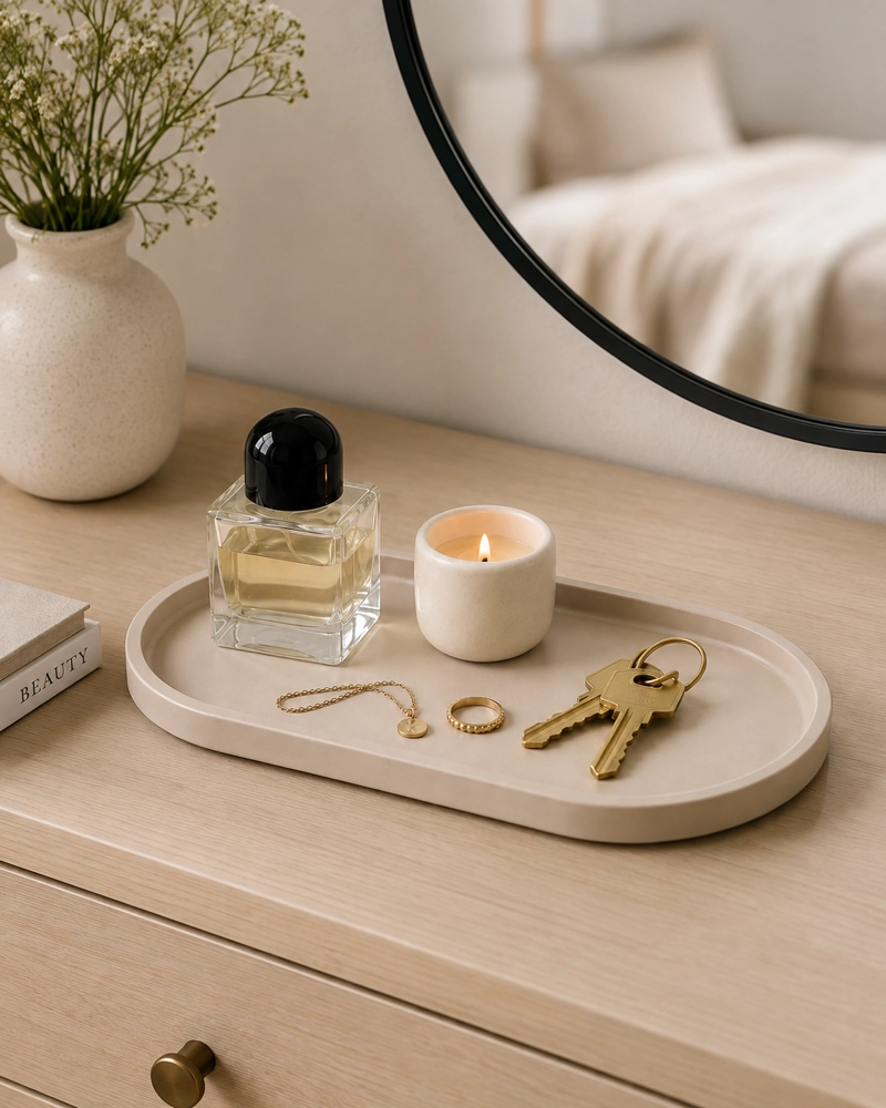 BANDEJA OVALADA DECORATIVA ORGANIZADORA MINIMALISTA - 5