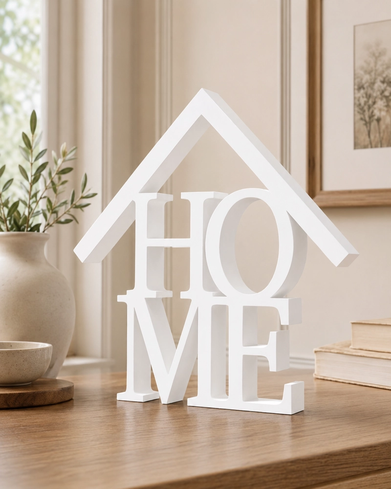 DECORACION ELEGANTE PRINTS PATRO - ADORNO DECORATIVO HOME BLANCO - 1