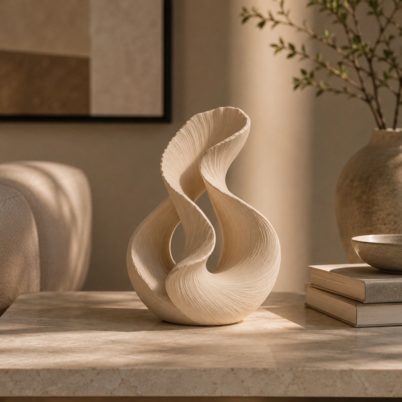 ESCULTURA ELEGANTE PRINTS PATRO - ESTILO DOBLE FLUJO BEIGE - 1