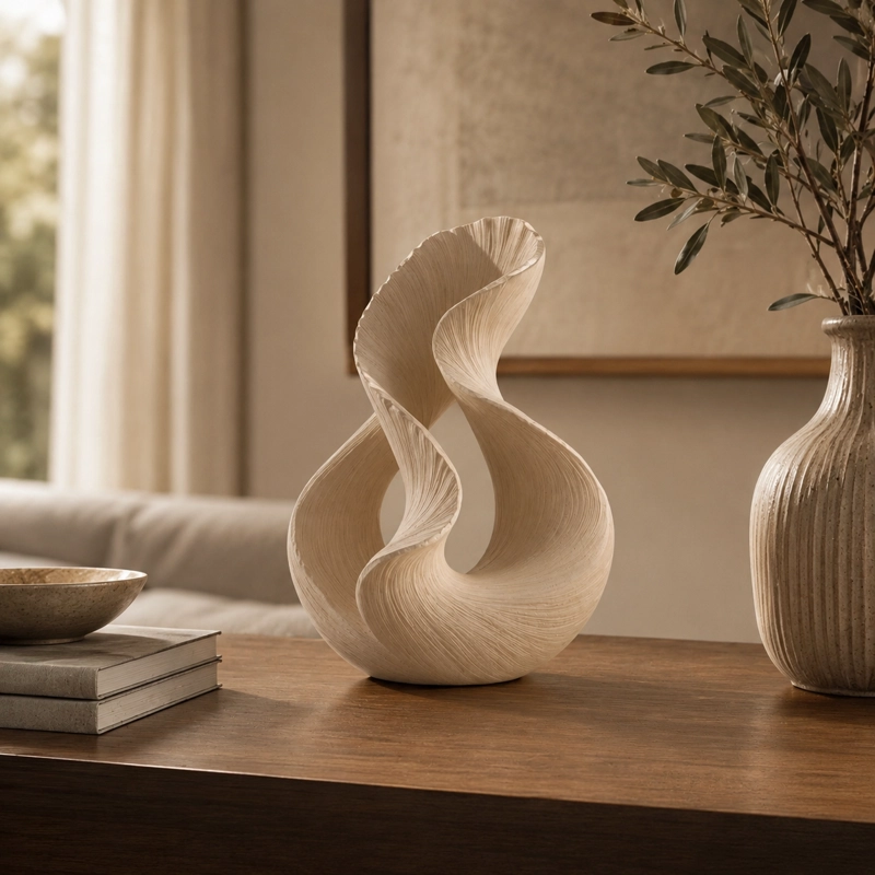 ESCULTURA ELEGANTE PRINTS PATRO - ESTILO DOBLE FLUJO BEIGE - 3