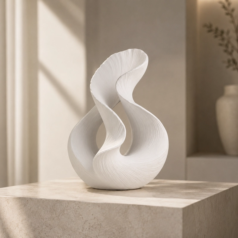 ESCULTURA ELEGANTE PRINTS PATRO - ESTILO DOBLE FLUJO BLANCO - 1