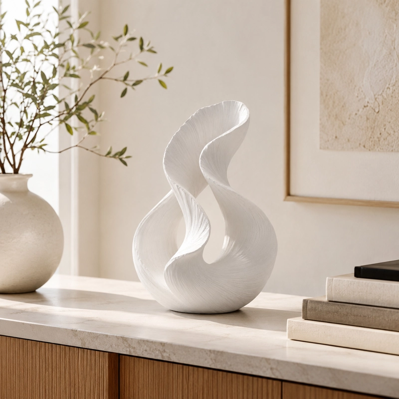 ESCULTURA ELEGANTE PRINTS PATRO - ESTILO DOBLE FLUJO BLANCO - 4
