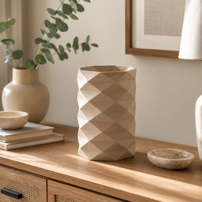 DECORACION ELEGANTE PRINTS PATRO - ORGANIZADOR MODERNO BEIGE - 4