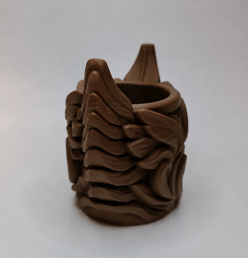 MACETERO DECORATIVO HOGAR- FORMA ALAS 9 CM MARRONES - 4