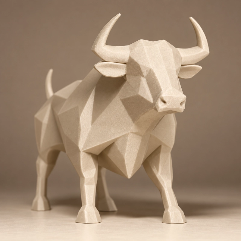 Decoración - Figuras Minimalistas (Toro) Beige - 3