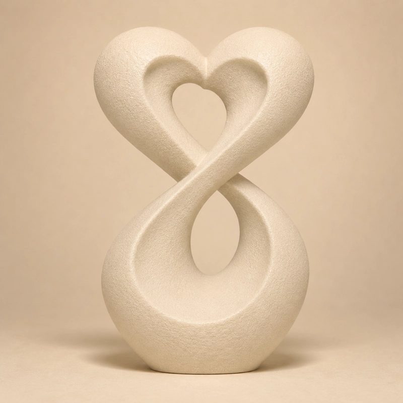 DECORACION - FIGURAS MINIMALISTAS (GRACIA INFINITA) BEIGE - 1