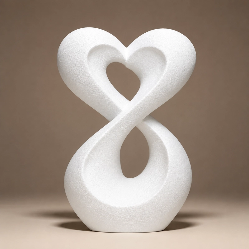 DECORACION - FIGURAS MINIMALISTAS (GRACIA INFINITA) BLANCO - 1