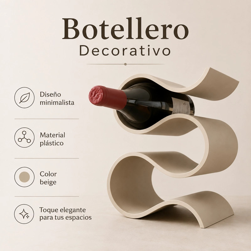 PORTA VINO - MINIMALISTA Y ELEGANTE - IDEAL PARA REGALO - 4