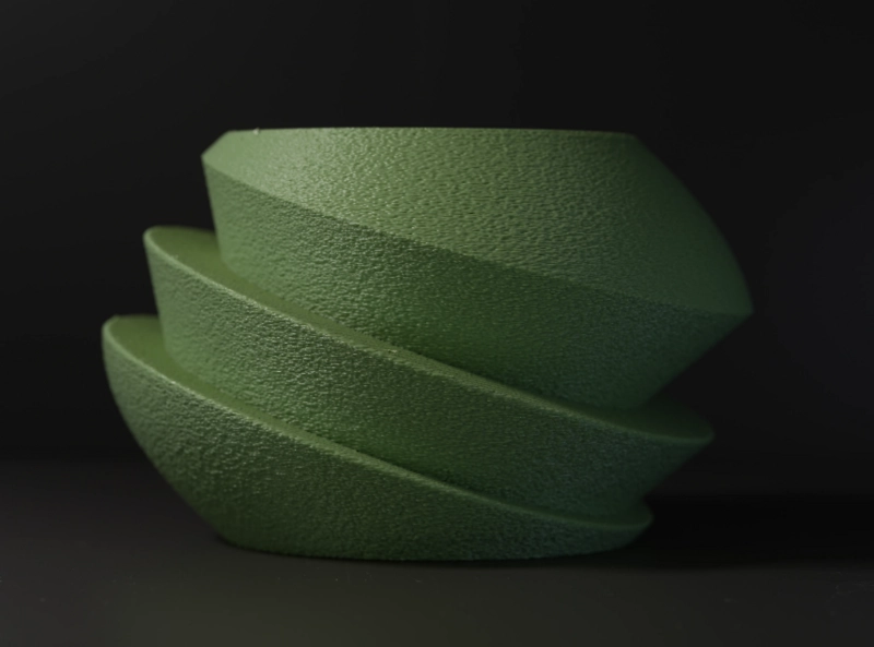 MACETERO DECORATIVO HOGAR- FORMA OVNI 11 CM VERDE - 4