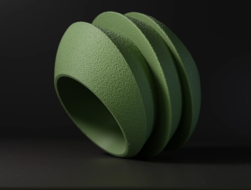 MACETERO DECORATIVO HOGAR- FORMA OVNI 11 CM VERDE - 5