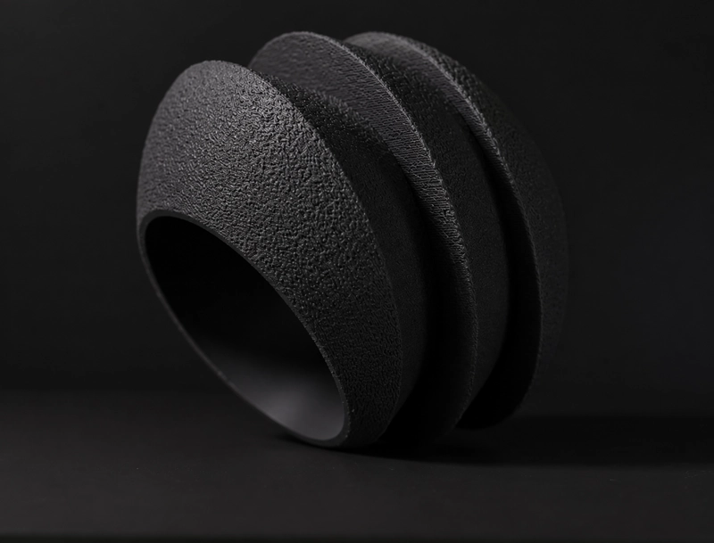 MACETERO DECORATIVO HOGAR- FORMA OVNI 11 CM NEGRO - 5