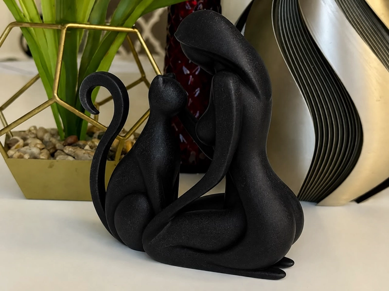 DECORACION - AMOR FELINO (NEGRO) - 1