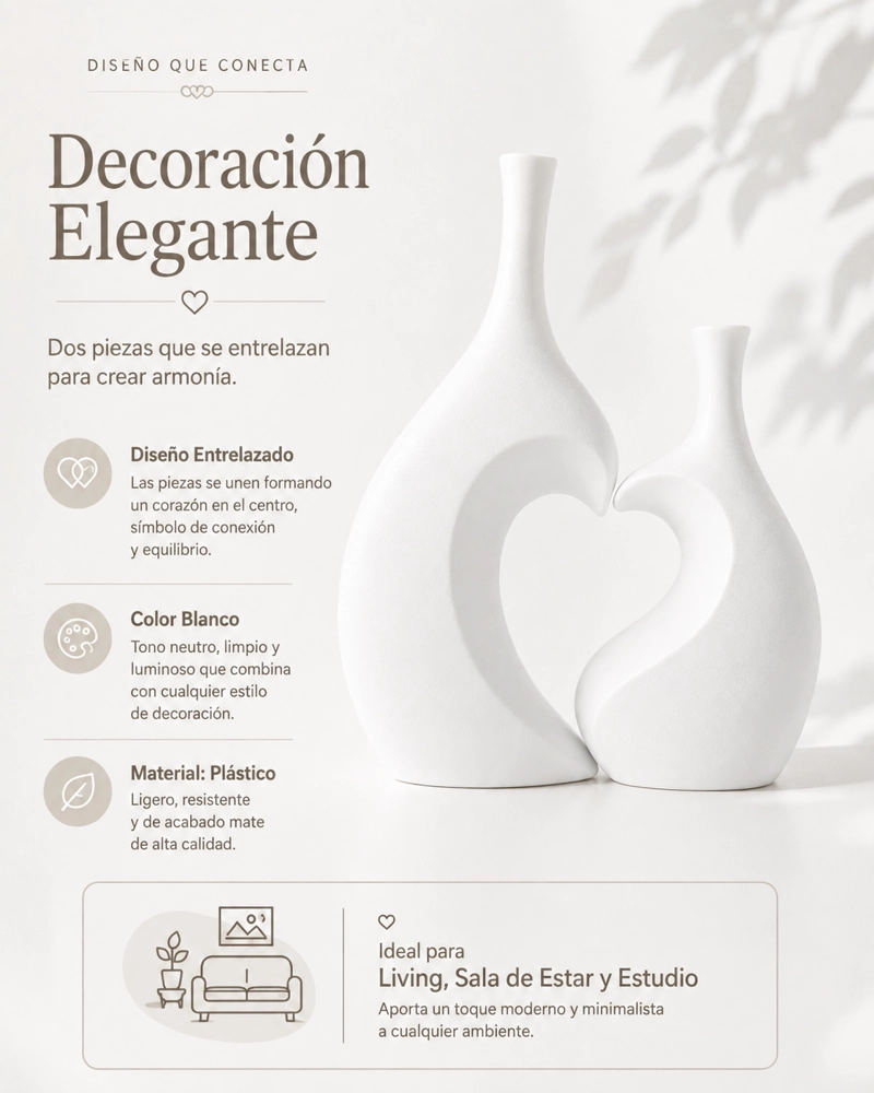 DECORACION ELEGANTE PRINTS PATRO - JARRON ESTILO UNIDOS BLANCO - 3