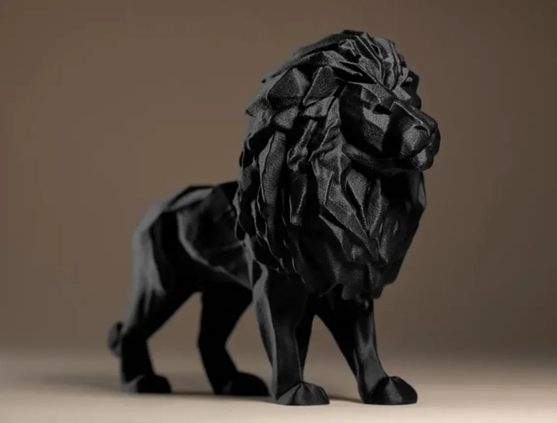 ESCULTURA LEON MINIMALISTA RE PLICA PRINTPATRO3D BLANCO - 1