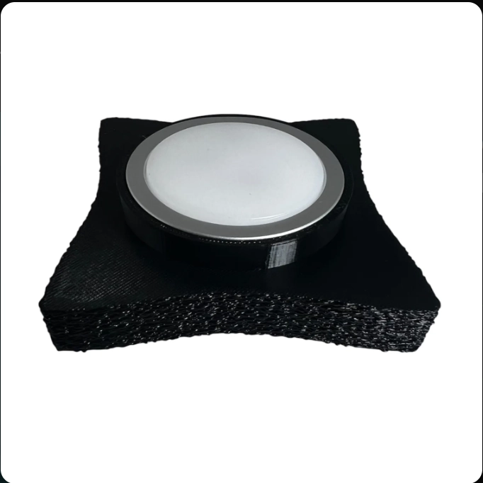 LAMPARA DE MESA NORDICA DISEÑO ORGANICO ONDULADA 3D BEIGE - 4