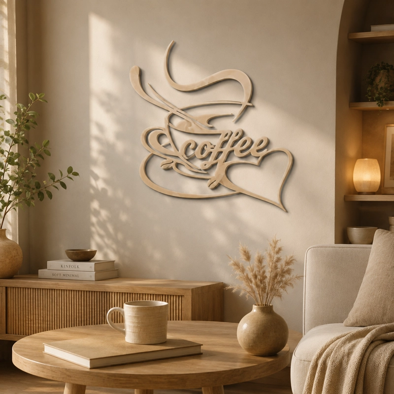 DECORACION ELEGANTE PRINTS PATRO - ARTE DE PARED ESTILO DE COFFEE BEIGE - 2