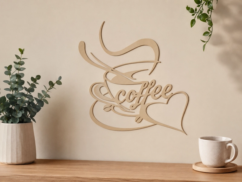 DECORACION ELEGANTE PRINTS PATRO - ARTE DE PARED ESTILO DE COFFEE BEIGE - 5