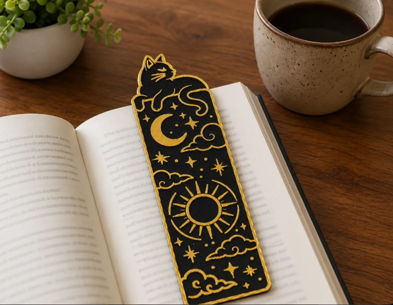 MARCAPAGINAS DECORATIVO- GATO CELESTIAL 15 CM - 1