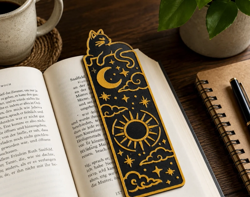 MARCAPAGINAS DECORATIVO- GATO CELESTIAL 15 CM - 3