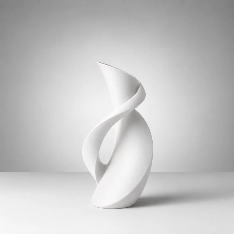 DECORACION ELEGANTE PRINTS PATRO - JARRON ACENTOS ELEGANTES BLANCO - 2
