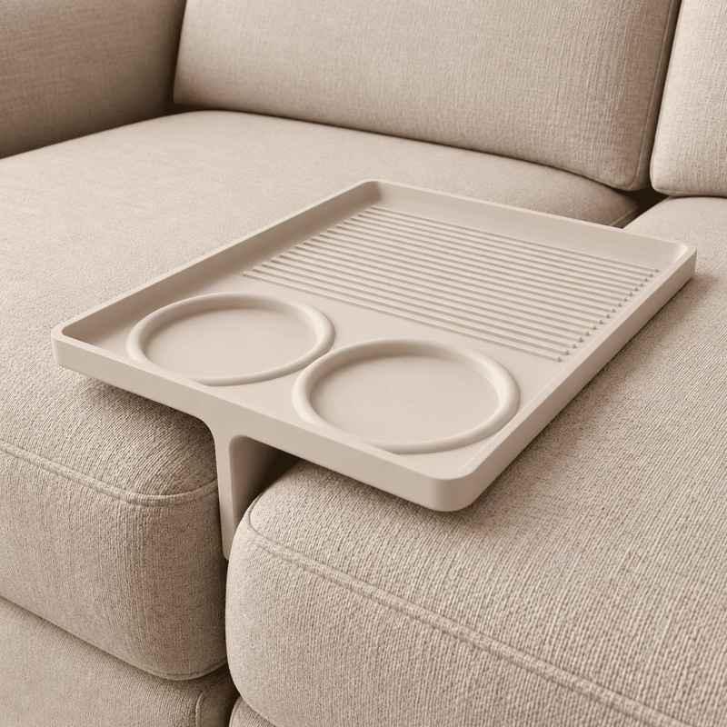 LA FIGURA DECORATIVA BANDEJA DE SOFA DE PRINTSPATRO3D ES UNA PIEZA UNICA QUE COMBINA FUNCIONALIDAD Y - 3