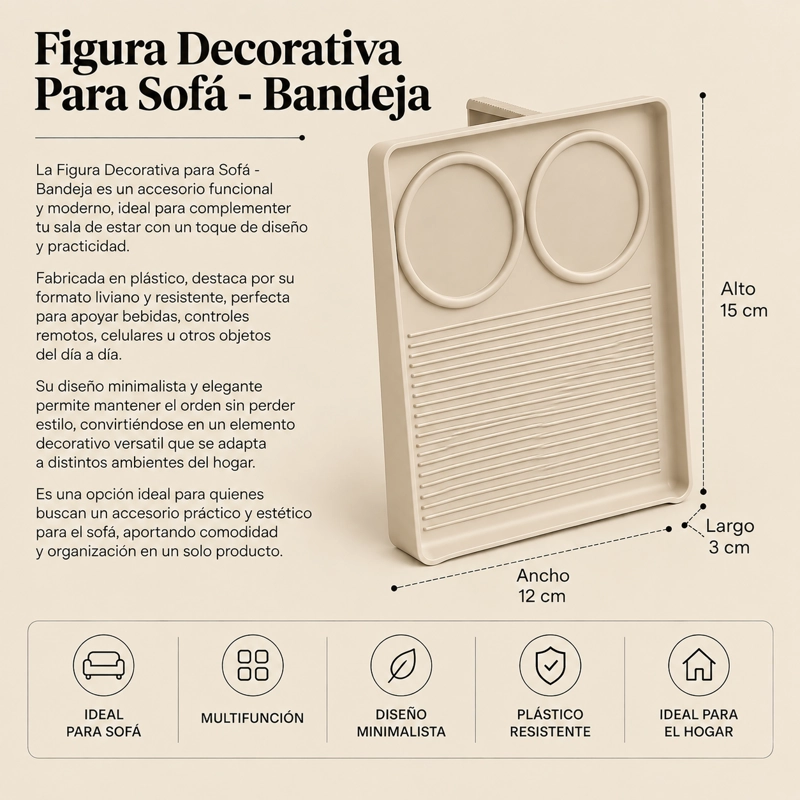 LA FIGURA DECORATIVA BANDEJA DE SOFA DE PRINTSPATRO3D ES UNA PIEZA UNICA QUE COMBINA FUNCIONALIDAD Y - 4