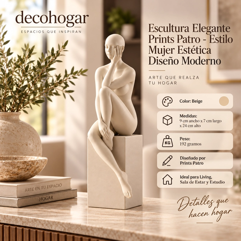 ESCULTURA ELEGANTE PRINTS PATRO - ESTILO MUJER ESTE TICA BEIGE - 1