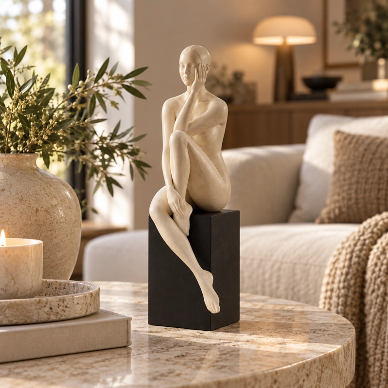 ESCULTURA ELEGANTE PRINTS PATRO - ESTILO MUJER ESTE TICA BEIGE - 5
