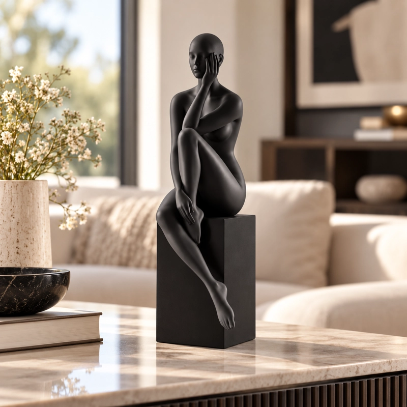 ESCULTURA ELEGANTE PRINTS PATRO - ESTILO MUJER ESTE TICA NEGRO - 2