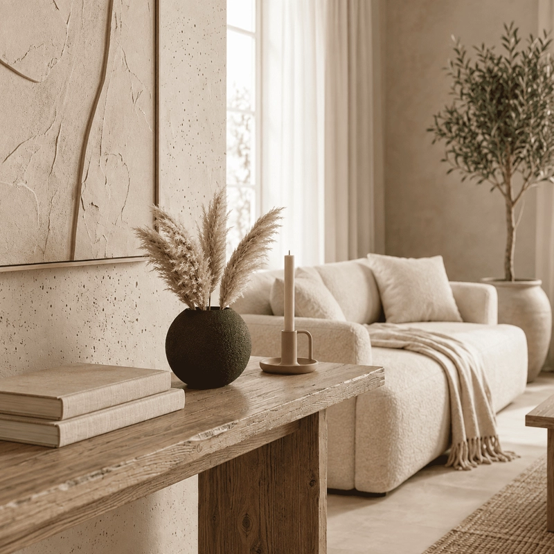 JARRON ESFERA DECORACION MODERNA NEGRO - 2