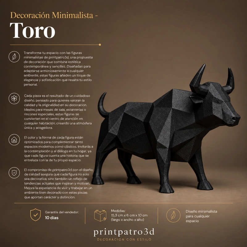DECORACION MINIMALISTA - TORO - 3