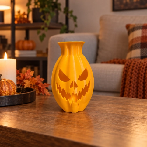 JARRON DE CALABAZA DE HALLOWEEN NEGRO 20 CM PARA HOGAR - 4