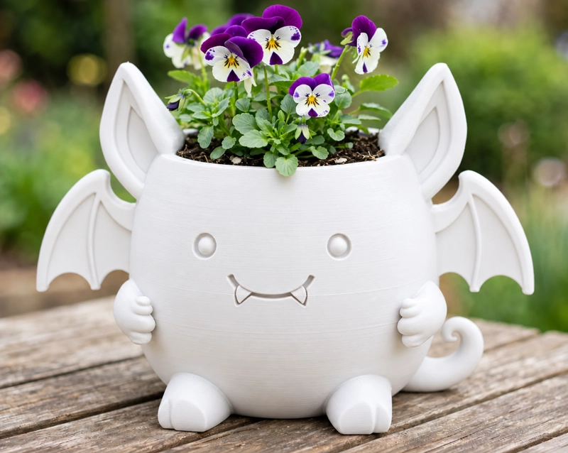 MACETERO DECORATIVO HOGAR- MACETA MURCIE LAGO 15 CM BLANCO - 1